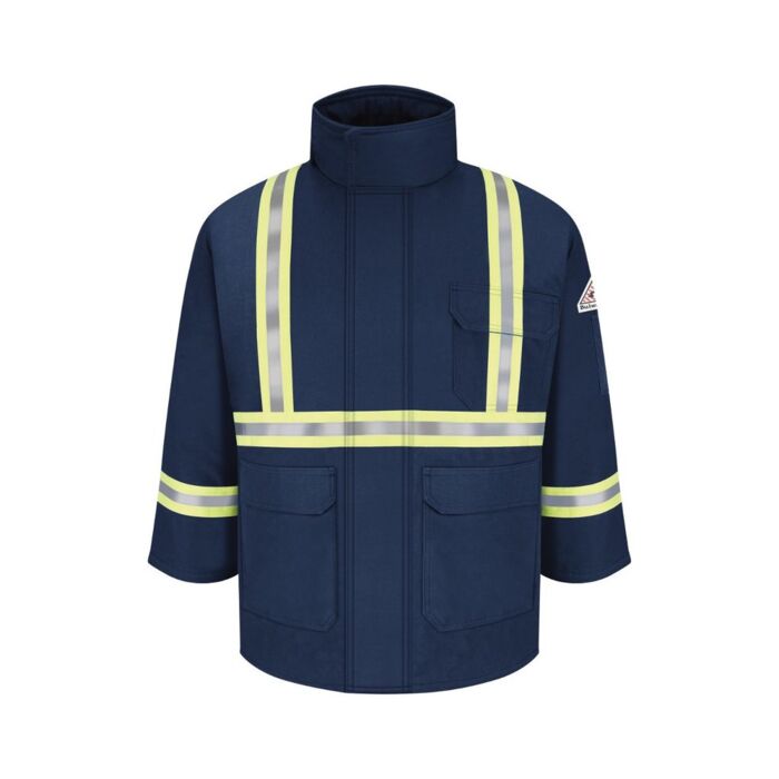 Men's Long Deluxe Parka With Reflective Trim - EXCEL FR® ComforTouch Thumbnail