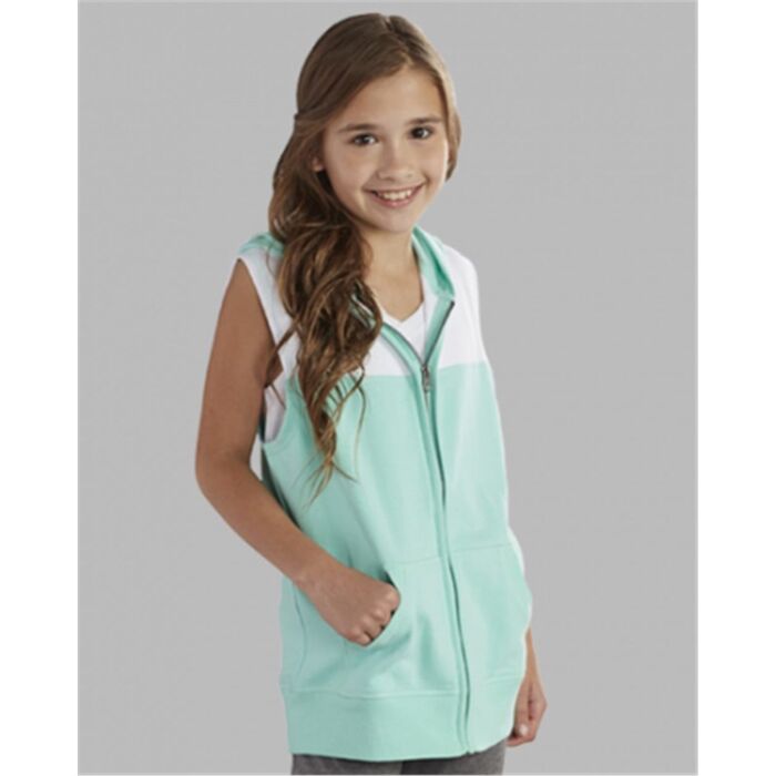 Youth Sleeveless Hooded Sweatshirt Thumbnail
