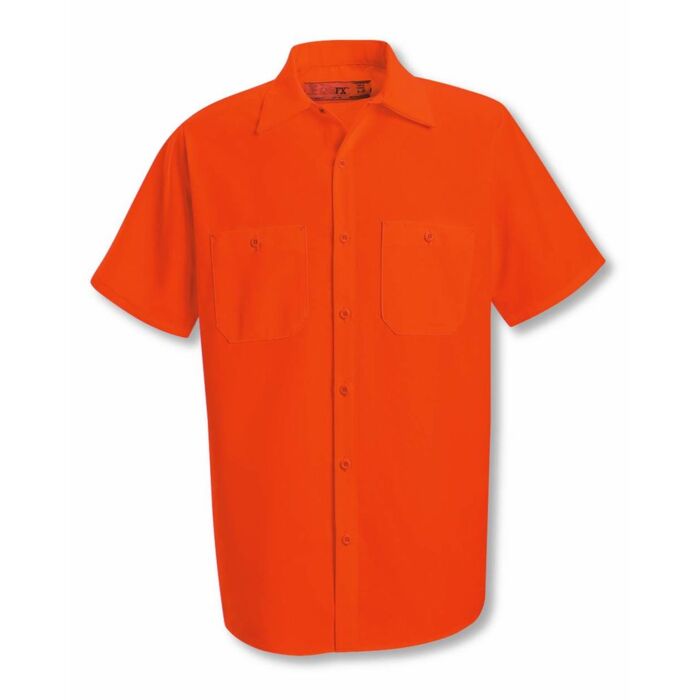 Men's Enhanced Visibility Short Sleeve Work Shirt Thumbnail