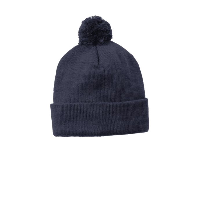 Solid Pom Pom Beanie Thumbnail