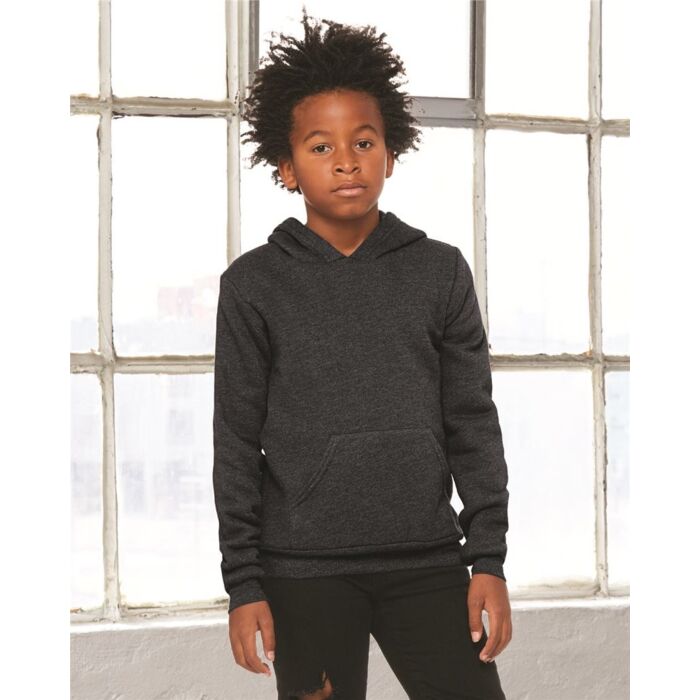 Bella + Canvas Youth Sponge Fleece Hoodie Sweatshirt 3719Y Youth Sponge Fleece Hoodie Sweatshirt Thumbnail