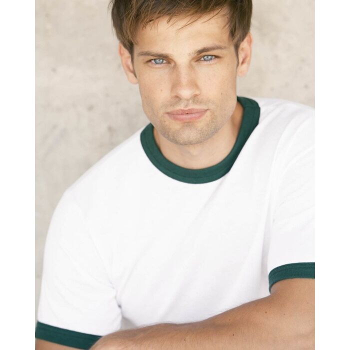 Unisex 50/50 Ringer T-Shirt Thumbnail