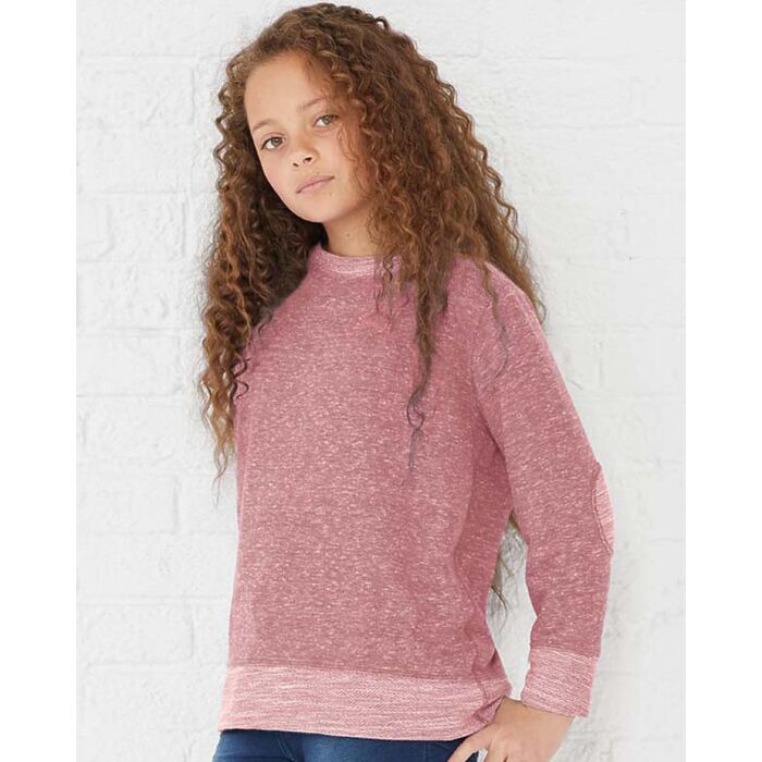 LAT Youth Harborside Mélange French Terry Crewneck Sweatshirt 2279 Youth Harborside Mélange French Terry Crewneck Sweatshirt Thumbnail