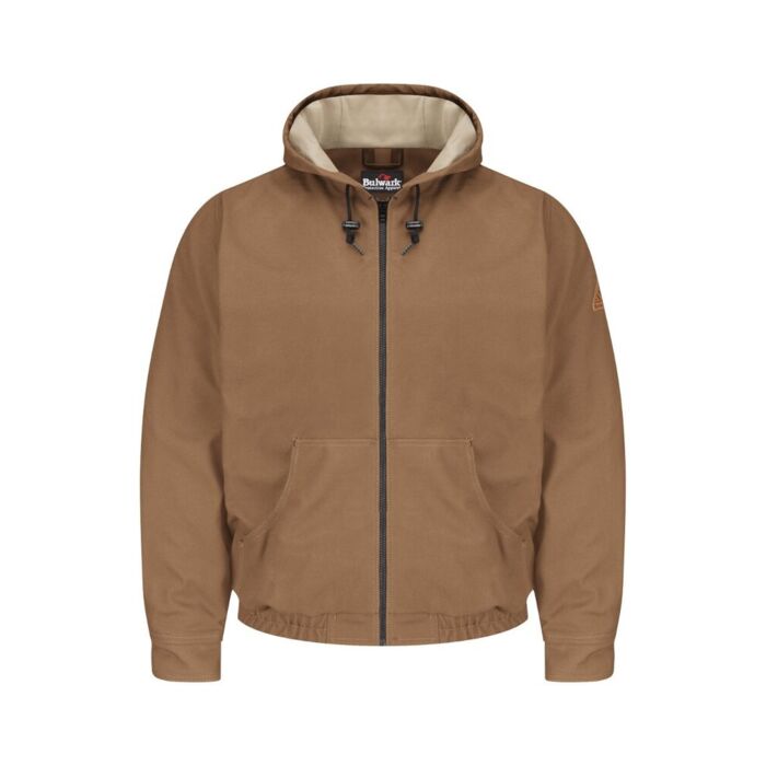 Brown Duck Hooded Jacket - EXCEL FR® ComforTouch® - Tall Sizes Thumbnail
