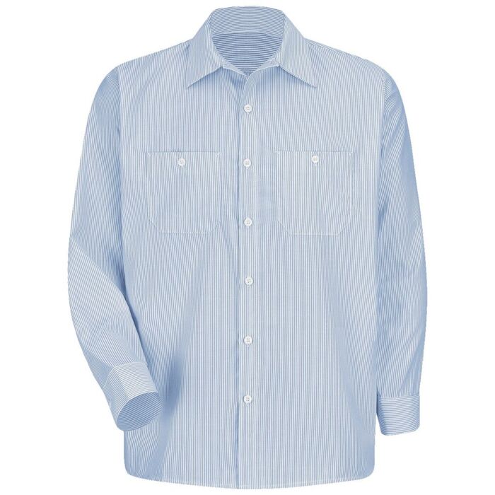 Men's Tall Industrial Stripe Work Shirt Thumbnail