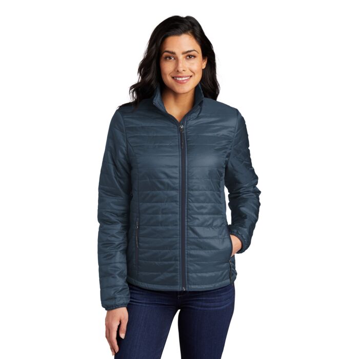 Ladies Packable Puffy Jacket Thumbnail