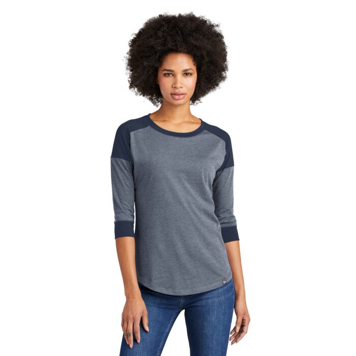 Ladies Heritage Blend 3/4 Sleeve Baseball Raglan Tee Thumbnail