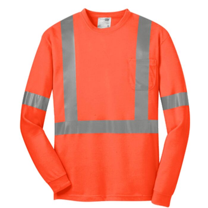 Ansi 107 Class 2 Long Sleeve Safety T Shirt Thumbnail