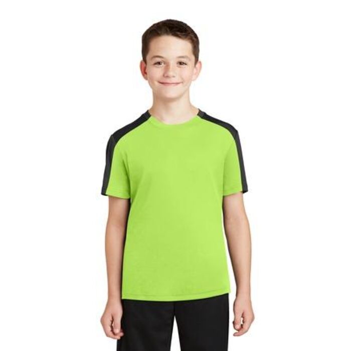 Youth PosiCharge ® Competitor ™ Sleeve Blocked Tee Thumbnail