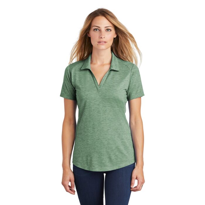 ® Ladies PosiCharge ® Tri Blend Wicking Polo Thumbnail
