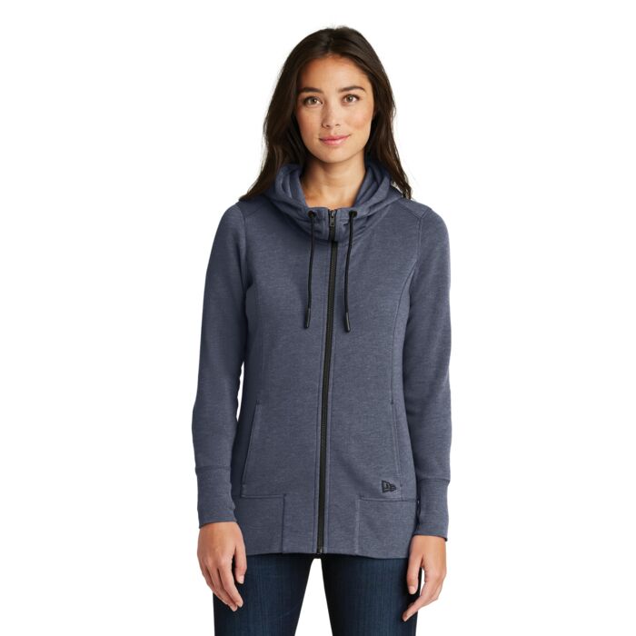 ® Ladies Tri Blend Fleece Full Zip Hoodie Thumbnail
