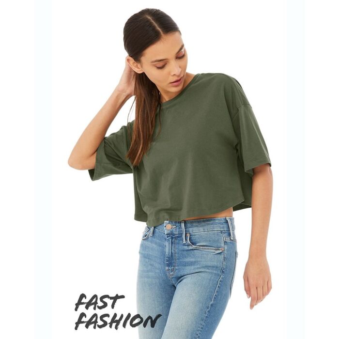 Fast Fashion Women's Jersey Cropped Tee Thumbnail