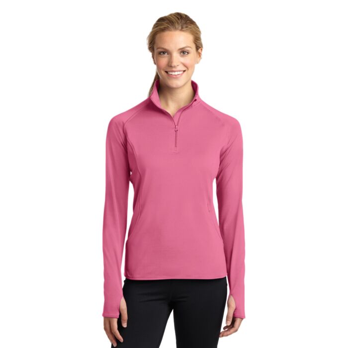 Ladies Sport Wick ® Stretch 1/2 Zip Pullover Thumbnail