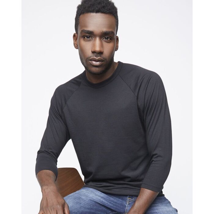 50/50 Raglan Three-Quarter Sleeve Tee Thumbnail