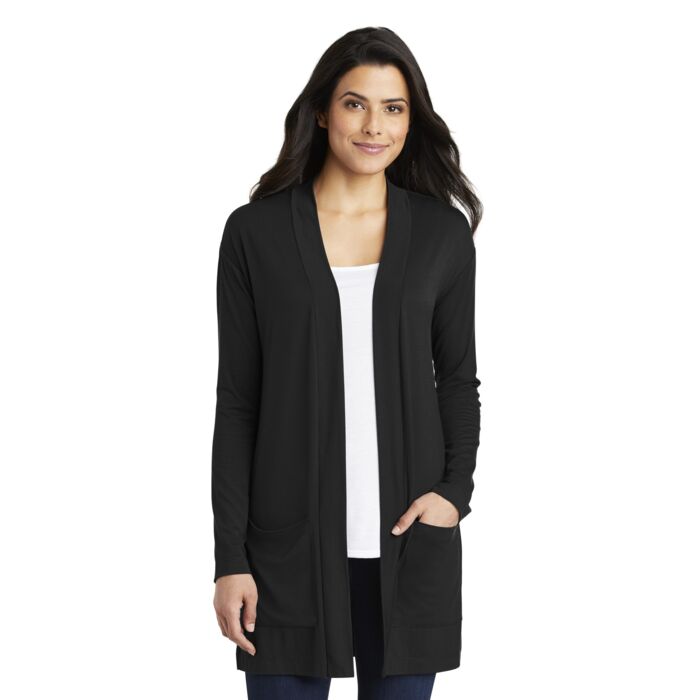 Ladies Concept Long Pocket Cardigan Thumbnail