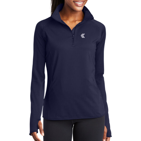 Sport-Tek® Ladies Sport-Wick® Stretch 1/2-Zip Pullover Thumbnail