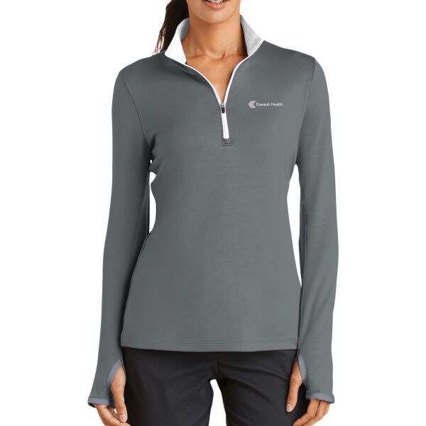 Nike Ladies Dri-FIT Stretch 1/2-Zip Cover-Up Thumbnail